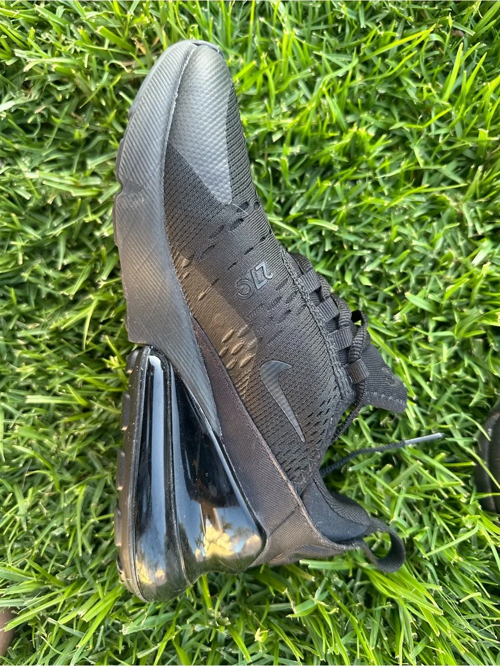 Nike Air Max 270 Triple Black Athletic Shoe